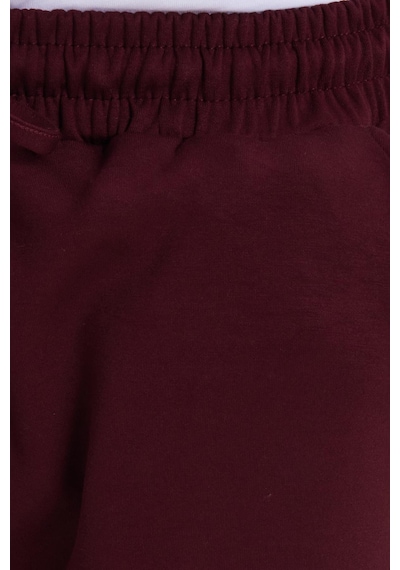 Tudors Erkek Slim Fit Dar Kesim Beli Bağcıklı 3 Cepli Geniş Paça Bordo Eşofman Altı-41908 Bordo