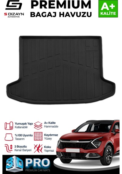 Drstuning S-dizayn Kia Sportage 3d Pro Bagaj Havuzu 2022 Üzeri A+ Kalite