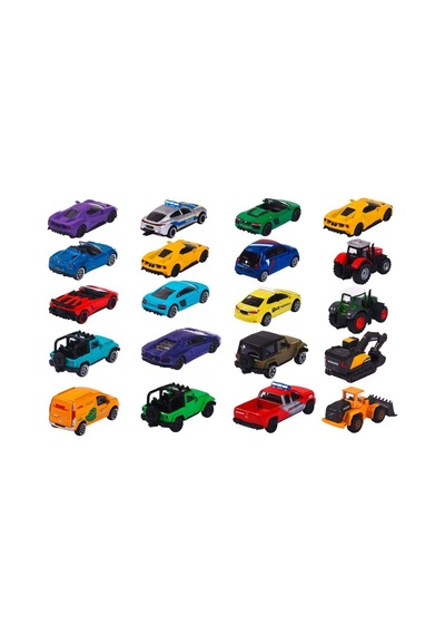 8501004000 Street Cars 5 Pieces Set, 3-asst