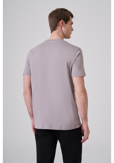 Morven Erkek Açık Gri Basic Bisiklet Yaka Dynamic Fit Pamuk T-shirt 26yc018008103 Açık Gri