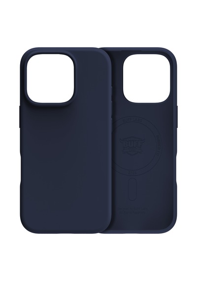 Apple Uyumlu iPhone Buff 16 Pro Max Magsafe Rubber Fit Silikon Kılıf Stormblue