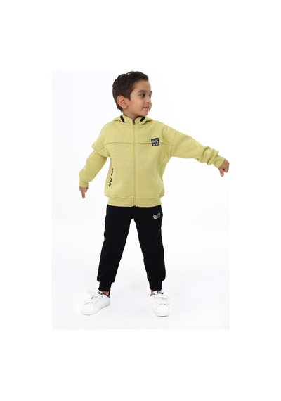 Toontoy Kids Toontoy Erkek Çocuk Nakışlı Eşofman Takım Açık Yeşil