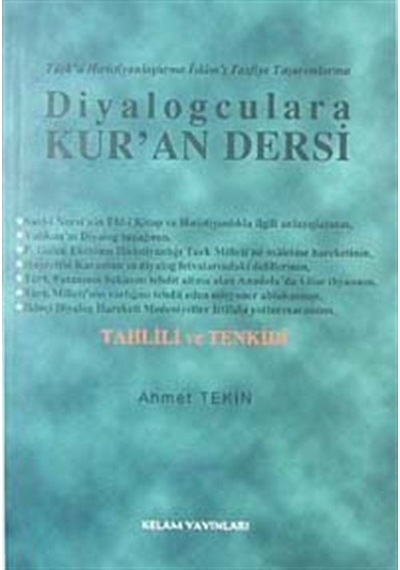 Diyalogculara Kur'an Dersi - Ahmet Tekin - Kelam