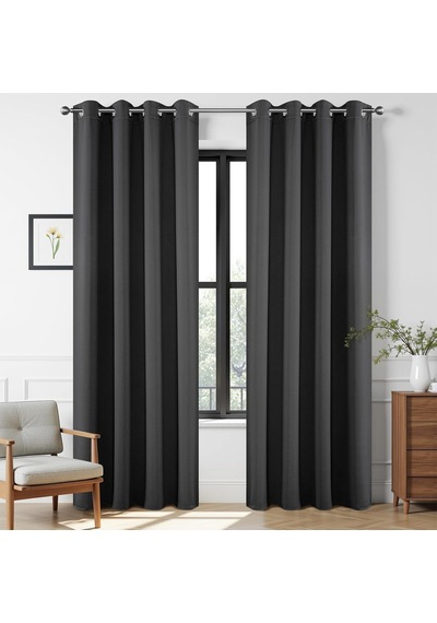 Joydeco Karartma Perdeleri 200 Cm Uzunluk 2 Panel Seti, Isı Yalıtımlı Uzun Perde Ve Perdeler 2 Burg, Oturma Odası Y Genel Joydeco Karartma Perdeleri 200 Cm Uzunluk 2 Panel Seti, Isı Yalıtımlı Uzun Perde Ve Perdeler 2 Burg, Oturma Odası Y Genel