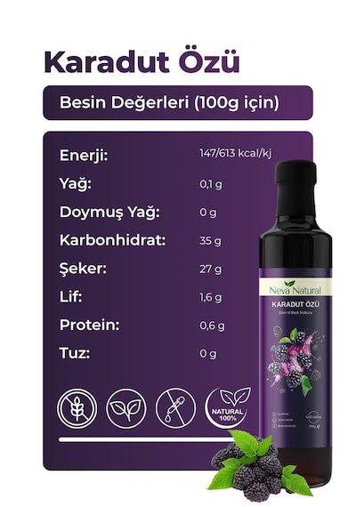 Nutriwow Karadut Özü Dogal İçerikli Şeker İlavesiz 700 G