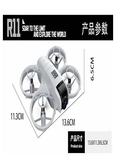 Mini Drone - Çift Kameralı Wifi Fpv Canlı Görüntü Aktarımlı Engel Tanımayan Led Işıklı Akıllı Drone