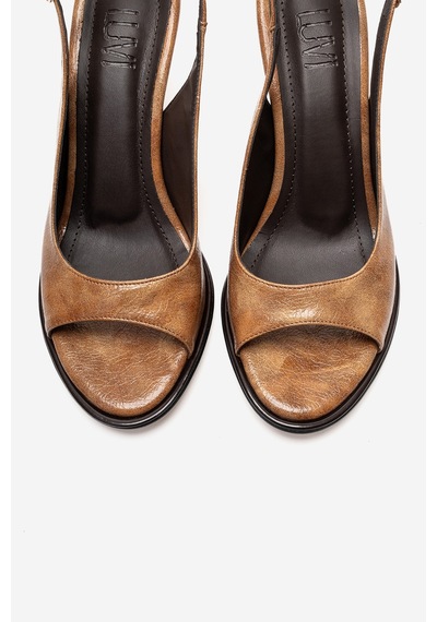 Luvishoes Iselın Taba Kadın İnce Topuklu Ayakkabı Taba