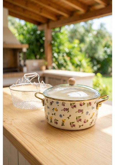 Petit Fleur Kızartma Tenceresi - 22 Cm Çok Renkli