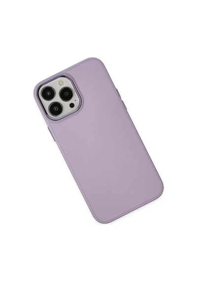 Newface Apple İphone 13 Pro Kılıf Asya Deri Silikon - Lila