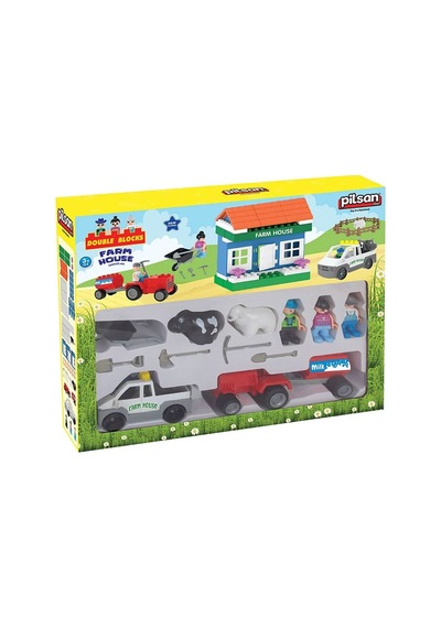 03 615 Double Blocks Çiftlik Seti -pilsan