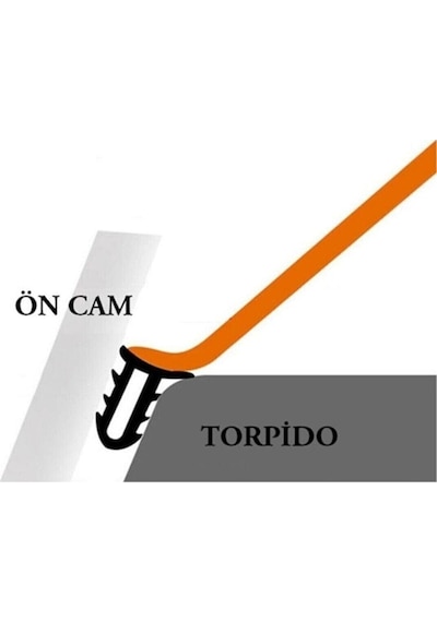 Konya Kauçuk Contacall Araç Torpido Göğüs Konsol Ön Cam Arası Fitil Ses Yalıtım Fitili 1.65 M