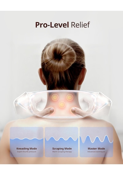 Kablosuz Shiatsu Boyun Ve Sırt Masajı Isıtmalı
