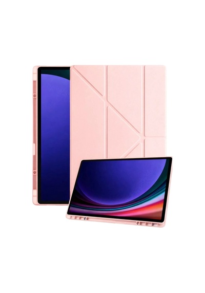 Samsung Galaxy Uyumlu Tab A11 Kalemlikli Mars Tablet Kılıfı - Rose Gold Diğer