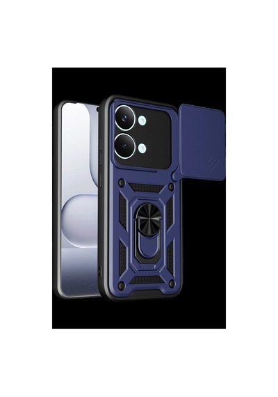 Xiaomi Poco X8 Pro Max Pars Lens Yüzüklü Silikon - Lacivert