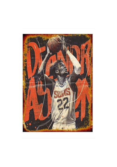 Bedeko Basketbolcu Model Ahşap Tablo 25 Cm X 35 Cm