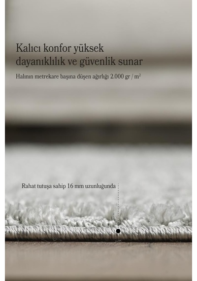 İskandinav Dokuma Bukleli Gri Jüt Taban Halı Salon Mutfak Koridor Yolluk Modern Halı Cy Art1122grey