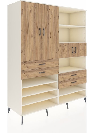 Kronos Gardrop 11 Raflı 4 Çekmeceli 4 Kapaklı 176x59x221 Aytaşı-çam Çam Kronos Gardrop 11 Raflı 4 Çekmeceli 4 Kapaklı 176x59x221 Aytaşı-çam Çam