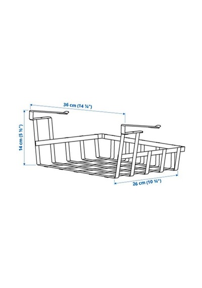 Ikea Pålycke Asılabilir Dolap Düzenleyici, Beyaz, 36x26x14 Cm