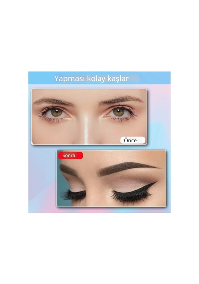 12'li Kaş Şekillendirme Seti Elastik Sabitleme Kayışlı Profesyonel Kaş Şablonu Kiti