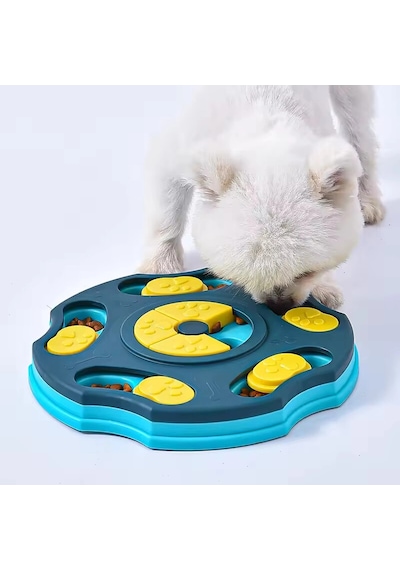 Tineke Orbit Köpek Oyuncağı Mama Bulmaca Yavaş Besleyici Köpek Gıda Dağıtıcı Yavaş Yeme Mavi
