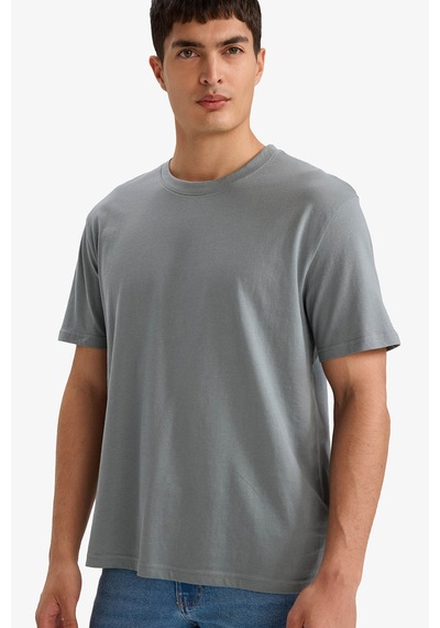 Defacto Pamuklu Basic Gri Erkek T-shirt V7699az/gn1175 Gri
