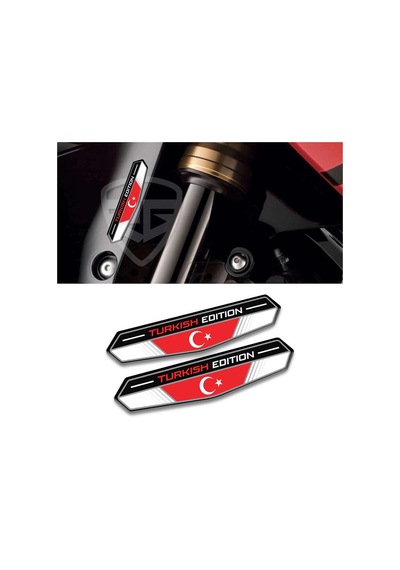 3D Motosiklet Çıkartma Etiket Sticker Turkish Edition