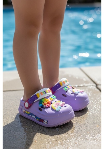 Calx Kız Bebek-çocuk Tavşan Figürlü Kaydırmaz Taban Terlik Sandalet Bnt9047 Lila Calx Kız Bebek-çocuk Tavşan Figürlü Kaydırmaz Taban Terlik Sandalet Bnt9047 Lila