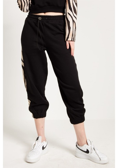 JAHR MARC Zebra Desenli Siyah Kadın Jogger - XS Siyah