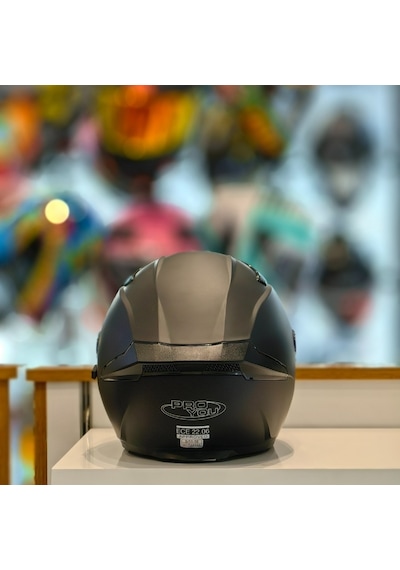 Gear5 Proyou Yazlık Vizörlü Açık Motosiklet Kaskı Mat Siyah