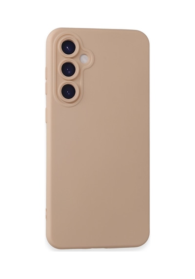Samsung Galaxy  Uyumlu,  S24 Kılıf Nano İçi Kadife Silikon - Pudra