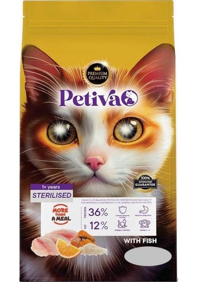 Kısırlaştırılmış Yetişkin Kediler İçin Balık Etli Kuru Kedi Maması 7 Kg