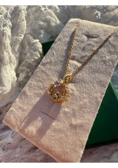 Regina Forest Moon Pendant Altın