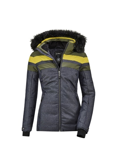 Killtec Atka Quilted Kadın Kayak Montu Gri
