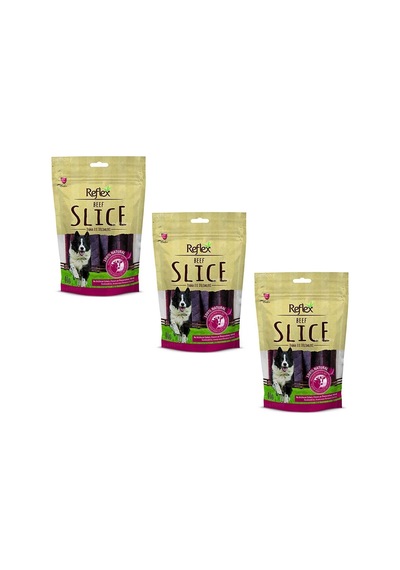 Reflex Beef Slice Dana Eti Dilimleri Köpek Ödülü  3 x 80 G
