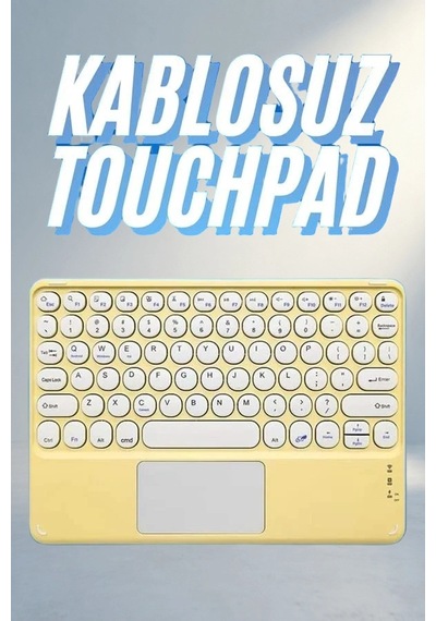 Ultra İnce Taşınabilir Bluetooth Klavye Q Klavye İle Touchpad