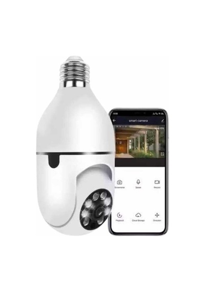 Wifi Güvenlik Kamerası Çift Kameralı Ampule Takılabilir Sensörlü 82376783