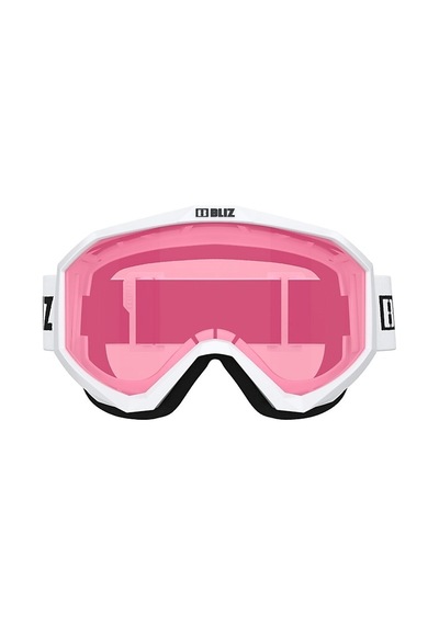 Liner Beyaz Çerçeve Pembe Lens Kayak Gözlüğü Pembe