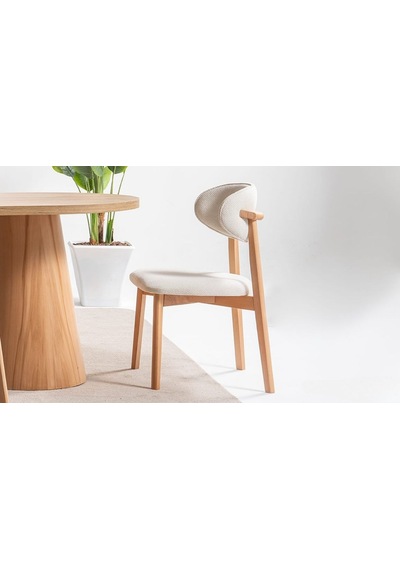 Nivara Bohem Ahşap Yemek Masası 90x170 Naturel