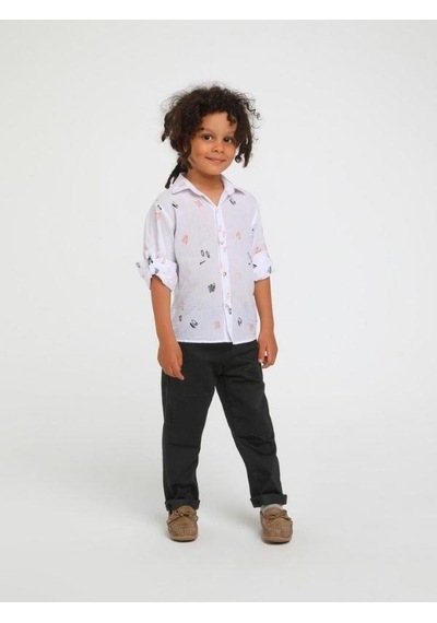 Jack Lions Erkek Çocuk Gabardin Yan Cepli Pantolon-14560 Siyah
