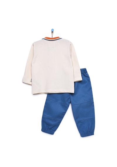 Bebbek My Little Boy Sweatshirt-pantolon Erkek Bebek 23KBBEETKM012 Bej
