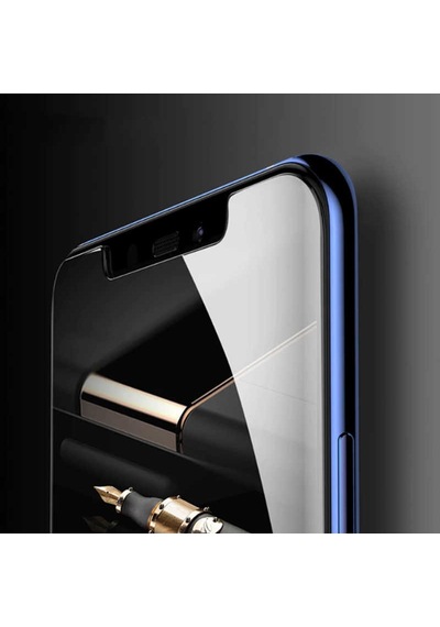 Mate 20 Lite Uyumlu 5d Temperli Cam Ekran Koruyucu - Siyah - T6713
