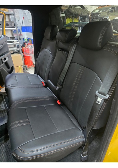 Ford Ranger Uyumlu Araca Özel Deri Oto Koltuk Kılıfı 158529 Siyah