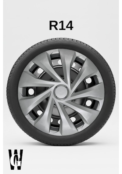 Ford Cougar 14 İnç Jant Kapağı 4 Adet Gri G120