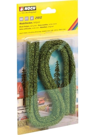 Noch 21512 Çalı Çitler, Yeşil, 2 Adet, 1.5x0.8 Cm. Diorama Malzemesi-54852