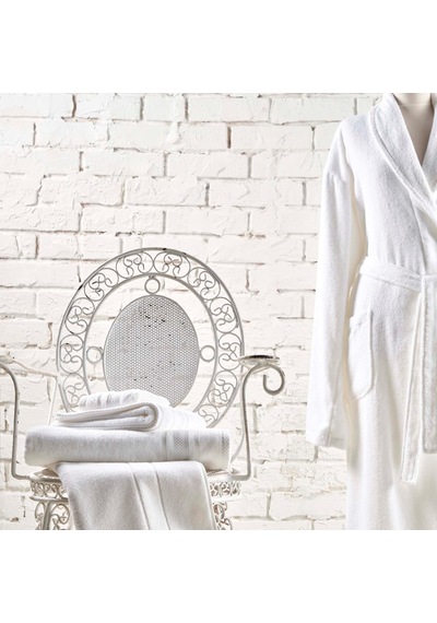 Linens Soft Pamuk Bornoz Beyaz M Beyaz