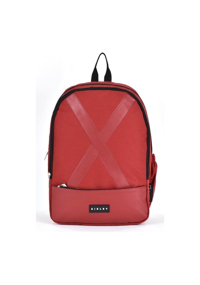 Sisley Okul Sırt Çantası Unisex Çok Gözlü Günlük Seyahat Sırt Çantası Bordo
