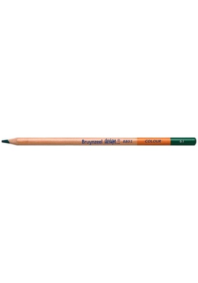 Design Colour Pencils Kuru Boya Kalemi 61 Dark Green Dark Green