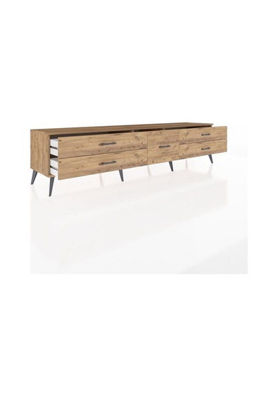 Hyperion Tv Ünitesi 5 Çekmeceli 220x44x51 Çam-aytaşı/çam Aytası/atlas Çam - Atlas Çam Hyperion Tv Ünitesi 5 Çekmeceli 220x44x51 Çam-aytaşı/çam Aytası/atlas Çam - Atlas Çam