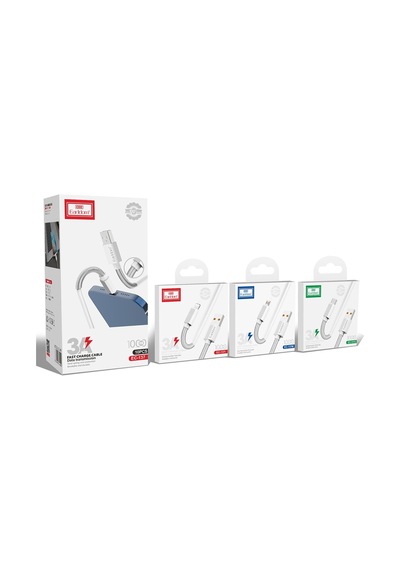 Earldom EC-137L 1 M 3a Kırılmaya Dayanıklı Lightning Hızlı Şarj Kablosu M414