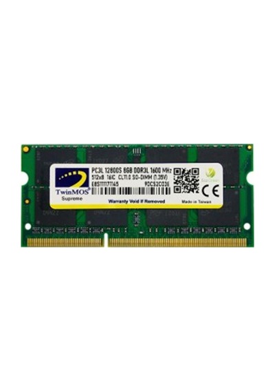 Twinmos 8gb Ddr3 1600mhz Cl16 1.35v Low Volt.mdd3l8gb1600n Notebook Ram